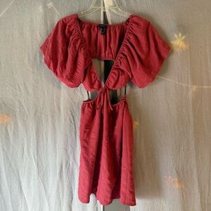 Forever 21 Pink Cut Out Dress